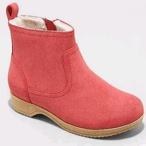 Cat And Jack Red Faux Suede Toddler Girl Boot